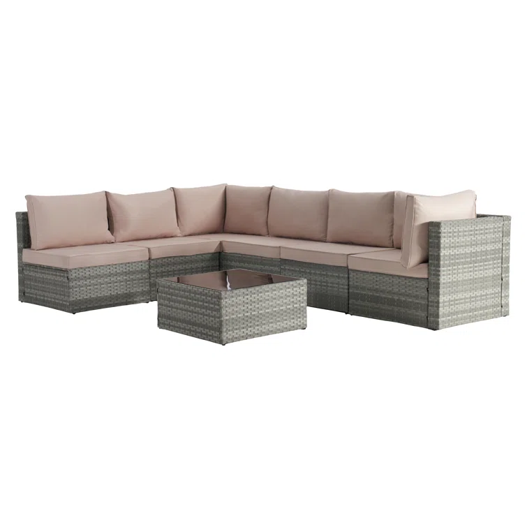6 - Person Outdoor Seating Group with Cushions