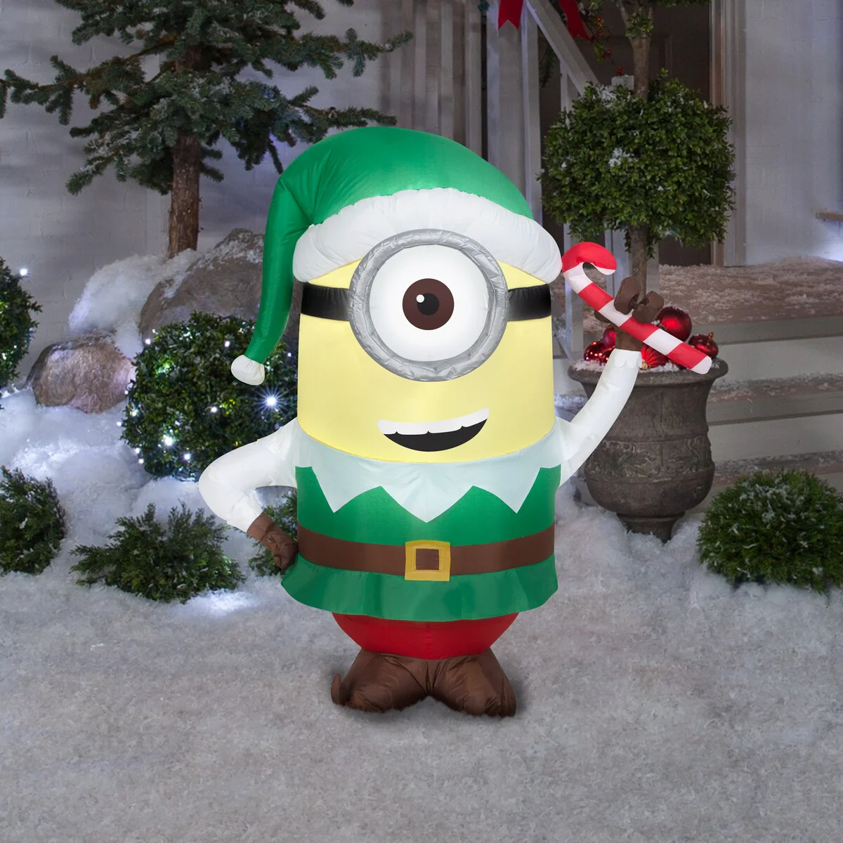 Airblown-Stuart as Elf w/Candy Cane-SM-Universal
