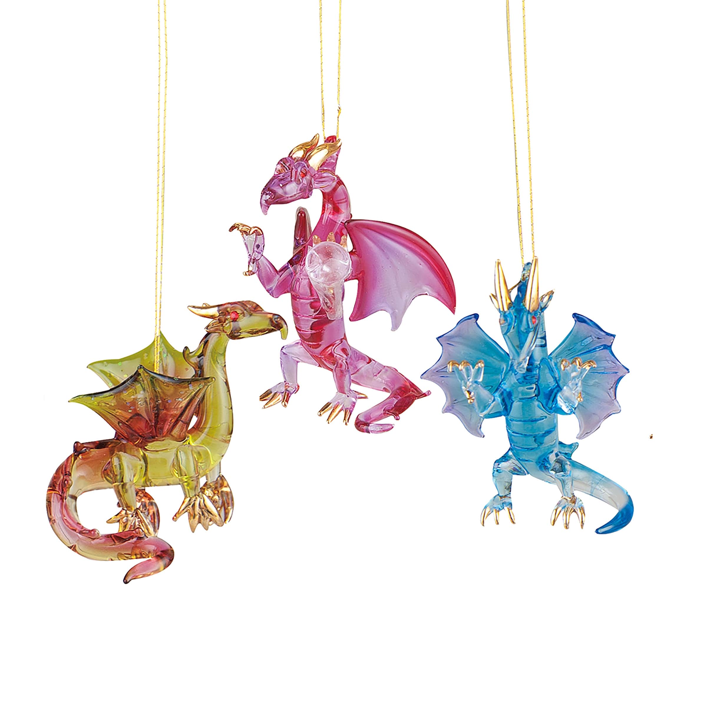 Mini Dragon Ornament Set of 3 - Set of 3