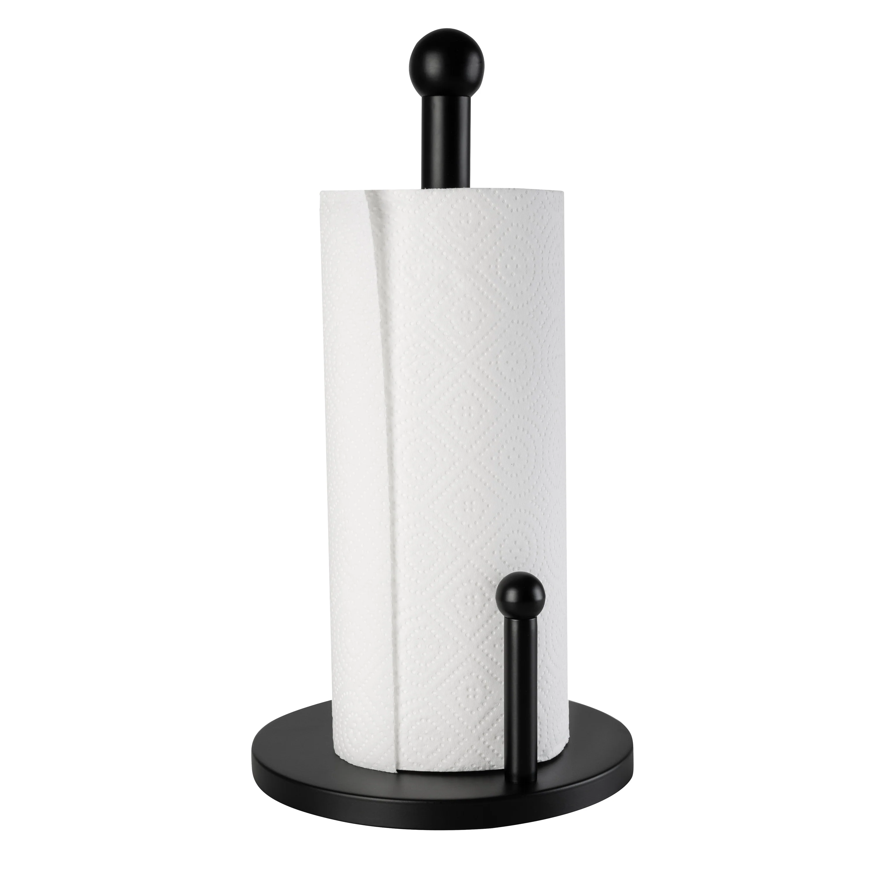 Honey-Can-Do Black Steel Paper Towel Holder
