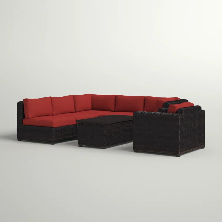 Ayomikun 6 - Person Outdoor Seating Group with Cushions
