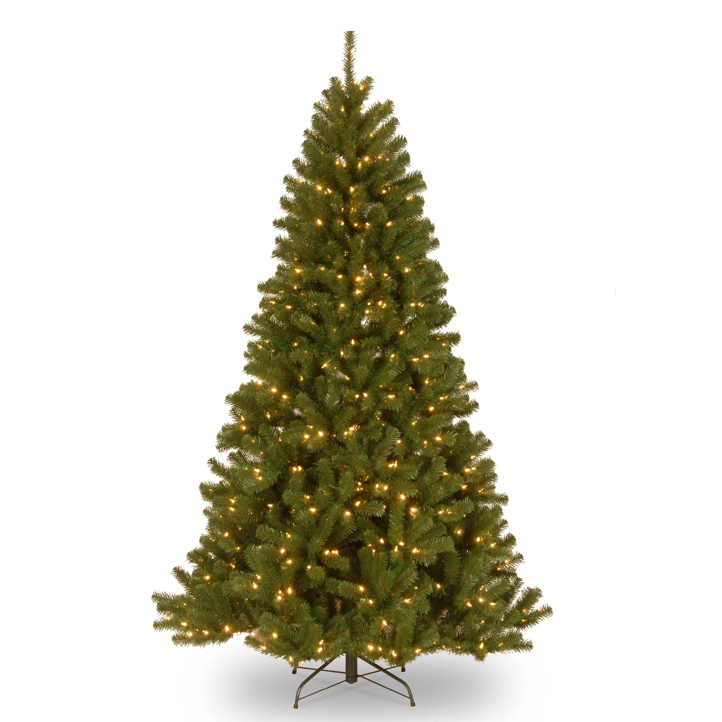 National Tree Company 7' Pre-lit Christmas Tree w/Clear or Multicolor Bulbs - 7 Foot