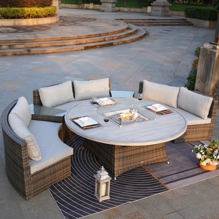 6 - Person Outdoor Seating Group with Cushions