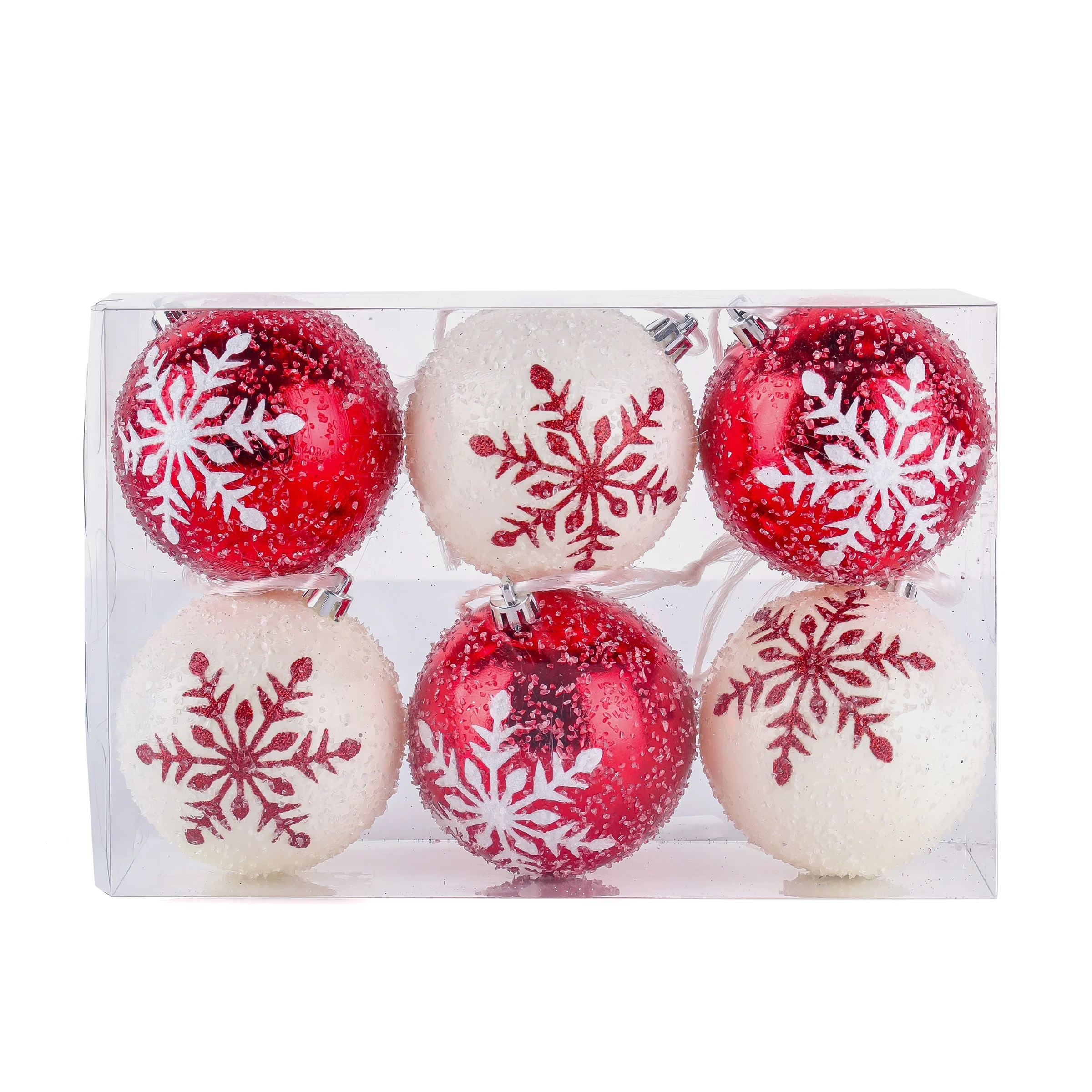 National Tree Company 6-Piece Shatterproof Snowflake Ornaments - 3 in
