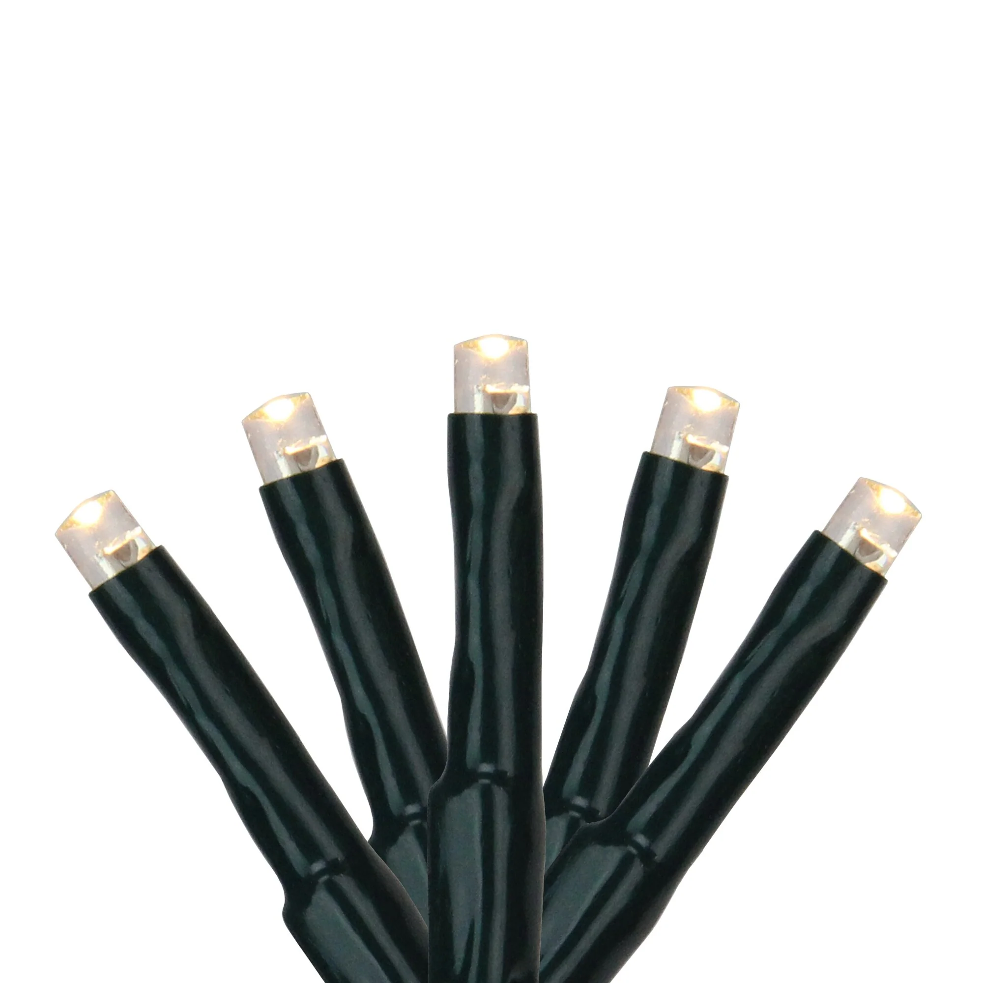 200 Warm White Multi-Function LED M5 Mini Christmas Lights - 20.5 ft