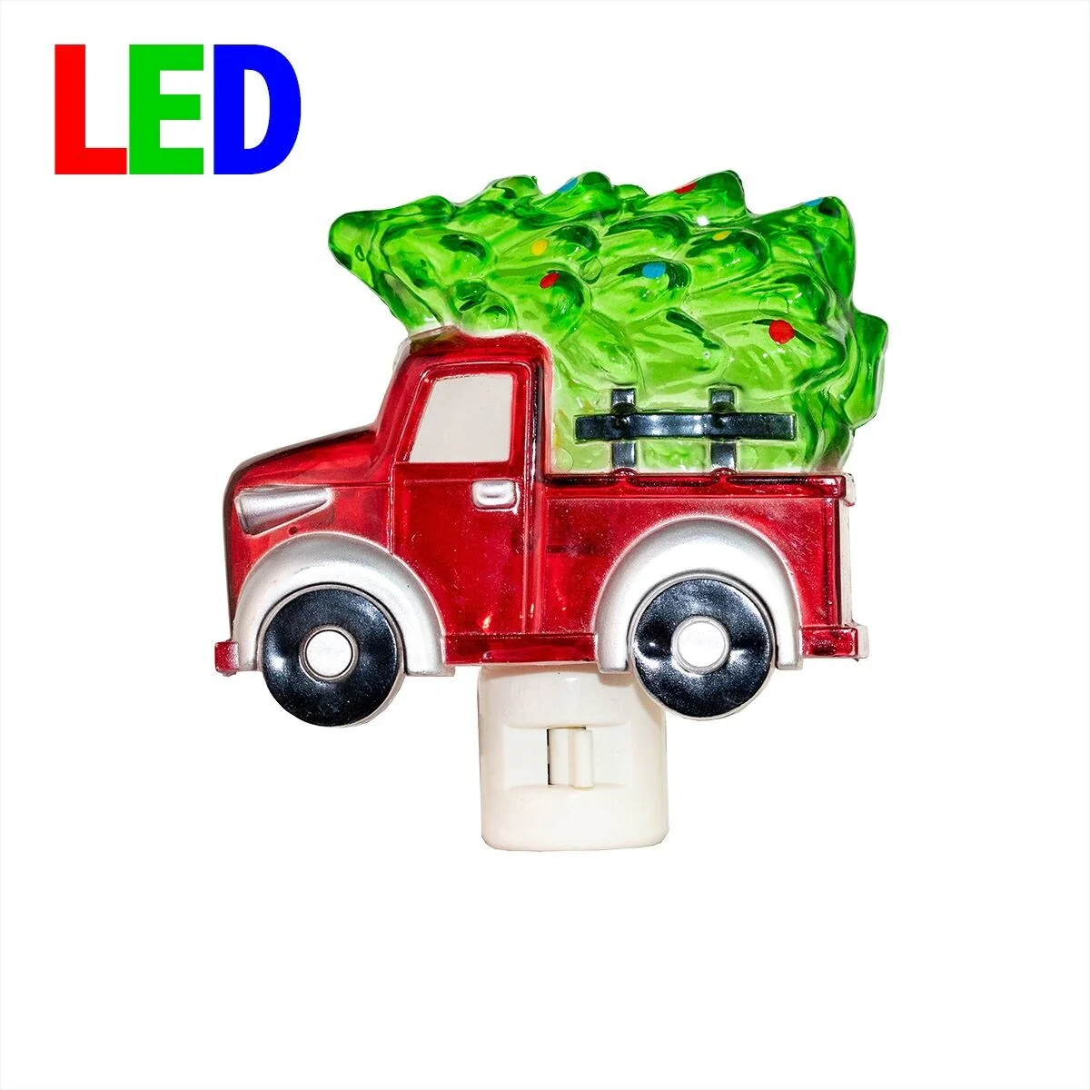 Novelty Lights LED Truck with Tree Christmas Night Light with Swivel Plug - TRUCK TREE - TRUCK TREE