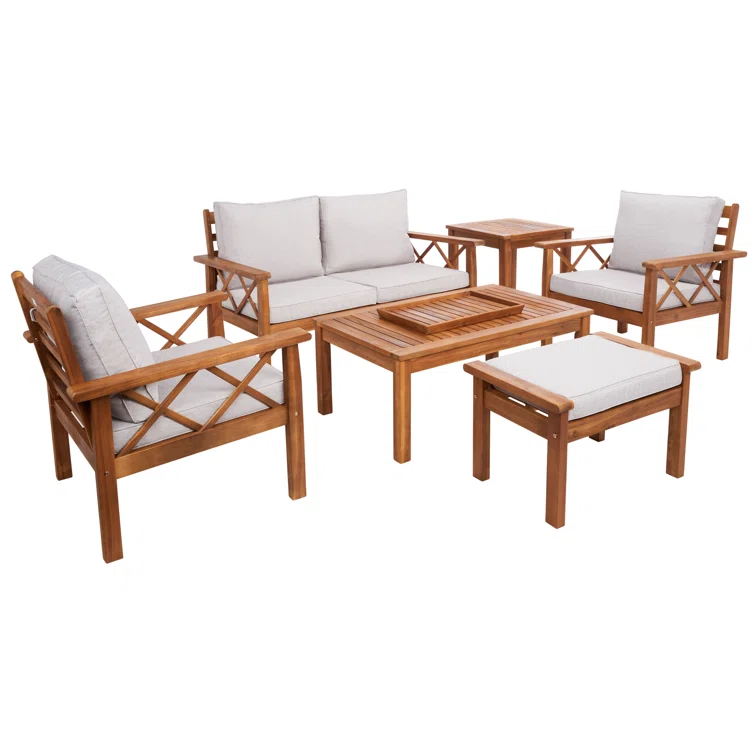 Petoskey 5 - Person Outdoor Seating Group with Cushions