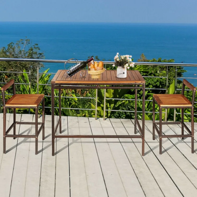 2 - Person Rectangular Outdoor Dining Set