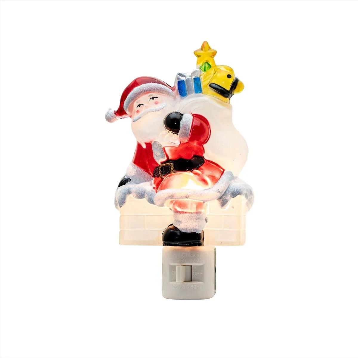 Novelty Lights LED Santa Claus Christmas Night Light with Swivel Plug - SANTA CLAUS - SANTA CLAUS