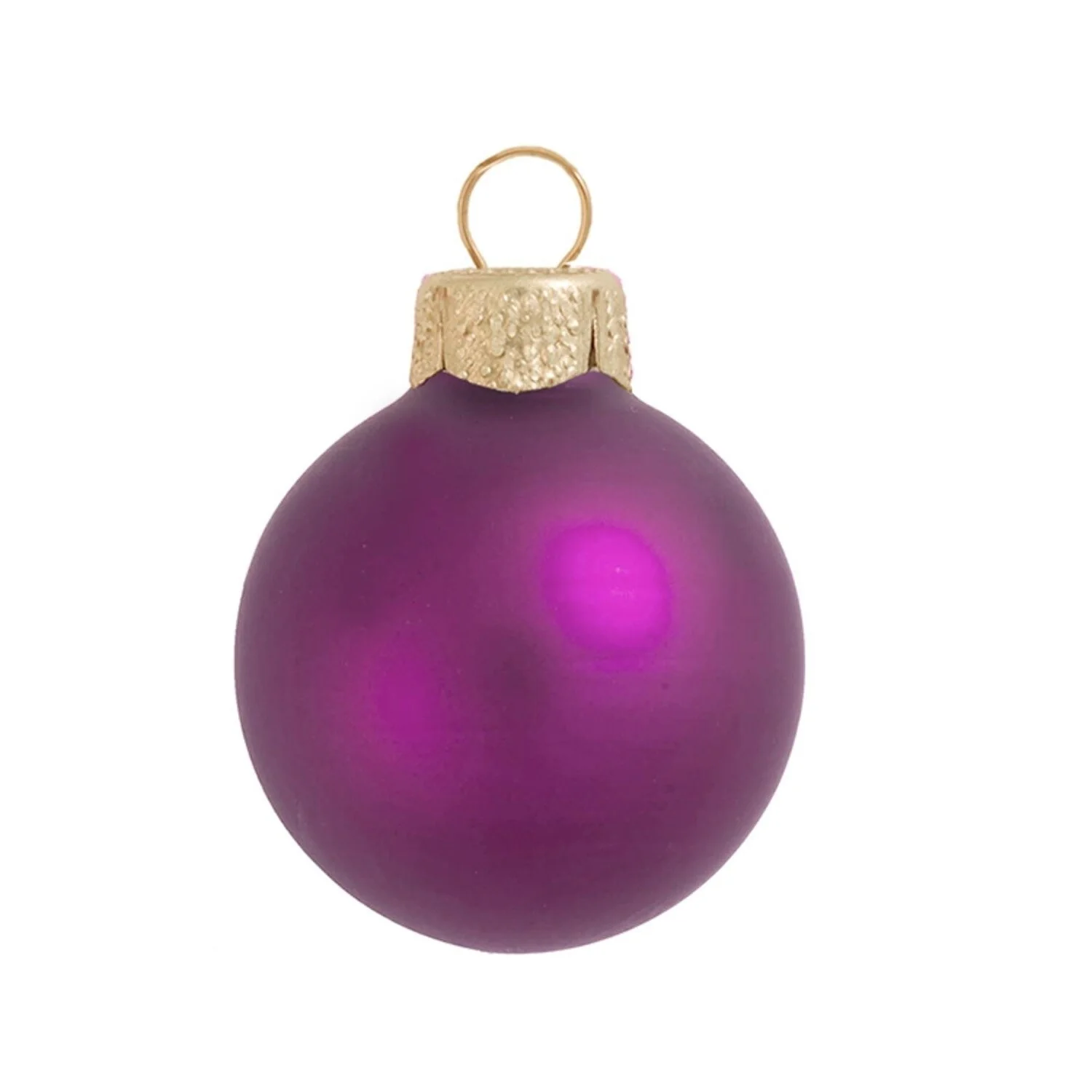 Matte Finish Glass Christmas Ball Ornaments 1.5