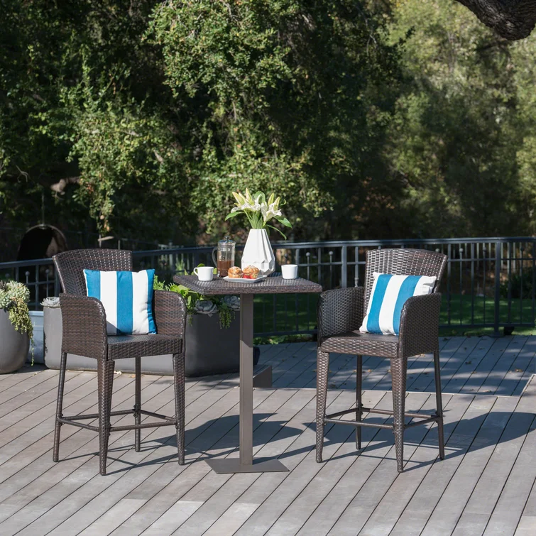 Ariez 2 - Person Square Outdoor Dining Set