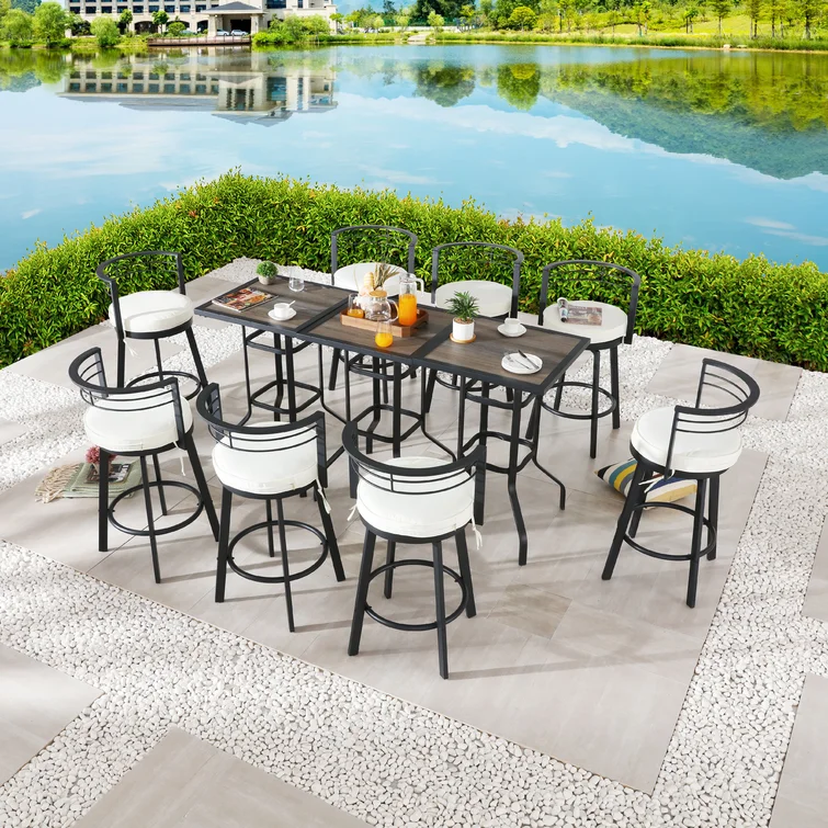 Jakenya 8 - Person Square Outdoor Dining Set with Cushions