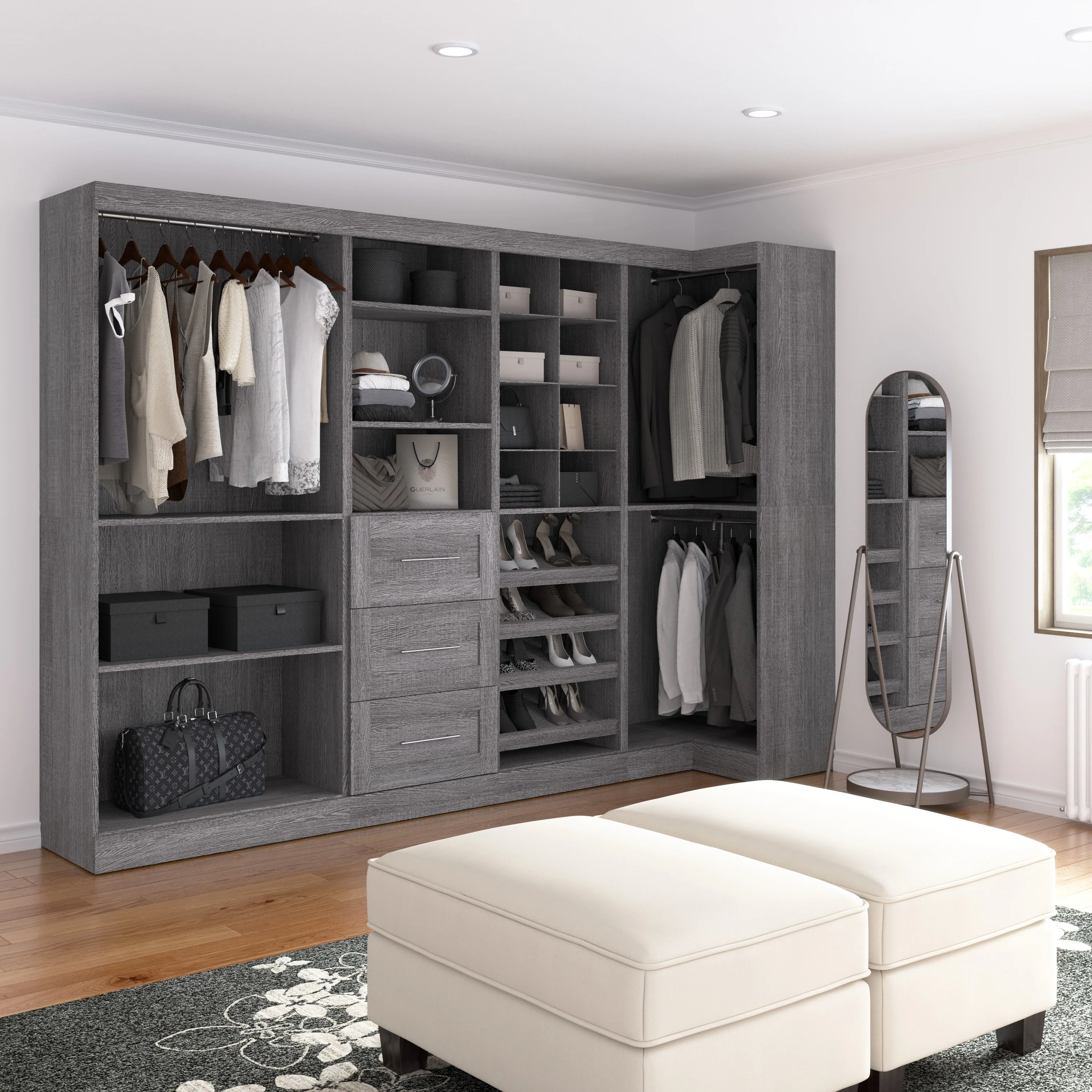 Pur 83W Walk-In Closet Organizer by Bestar