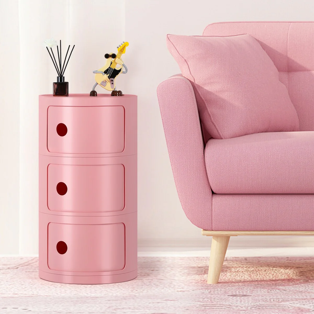 ABS Multifunction Storage Table Stackable Detachable Organizer