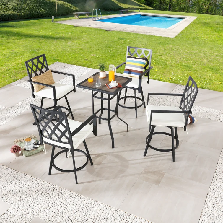 Akshith 4 - Person Square Outdoor Dining Set