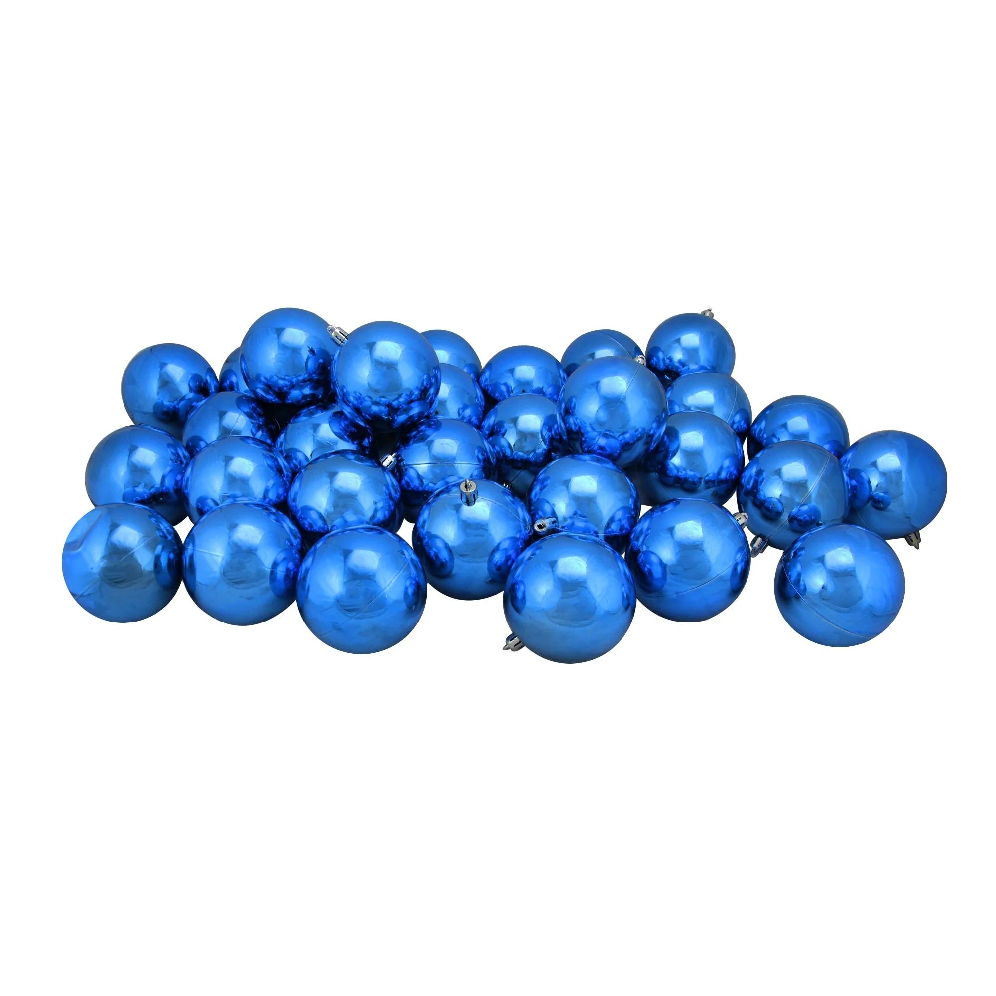 32ct Shatterproof Matte Christmas Ball Ornaments 3.25