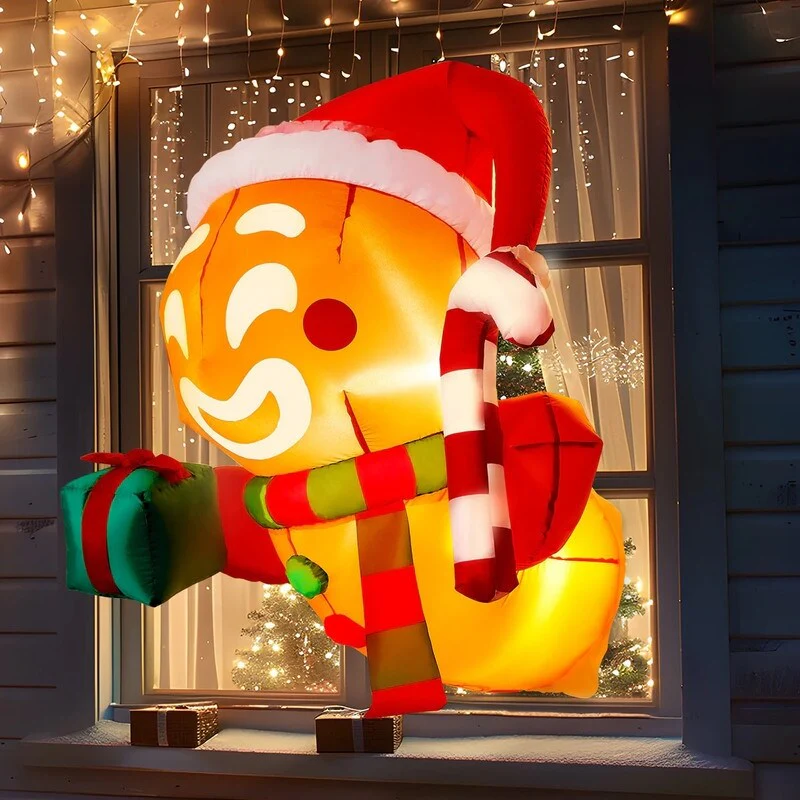 Laughing Gingerbread Man Inflatable
