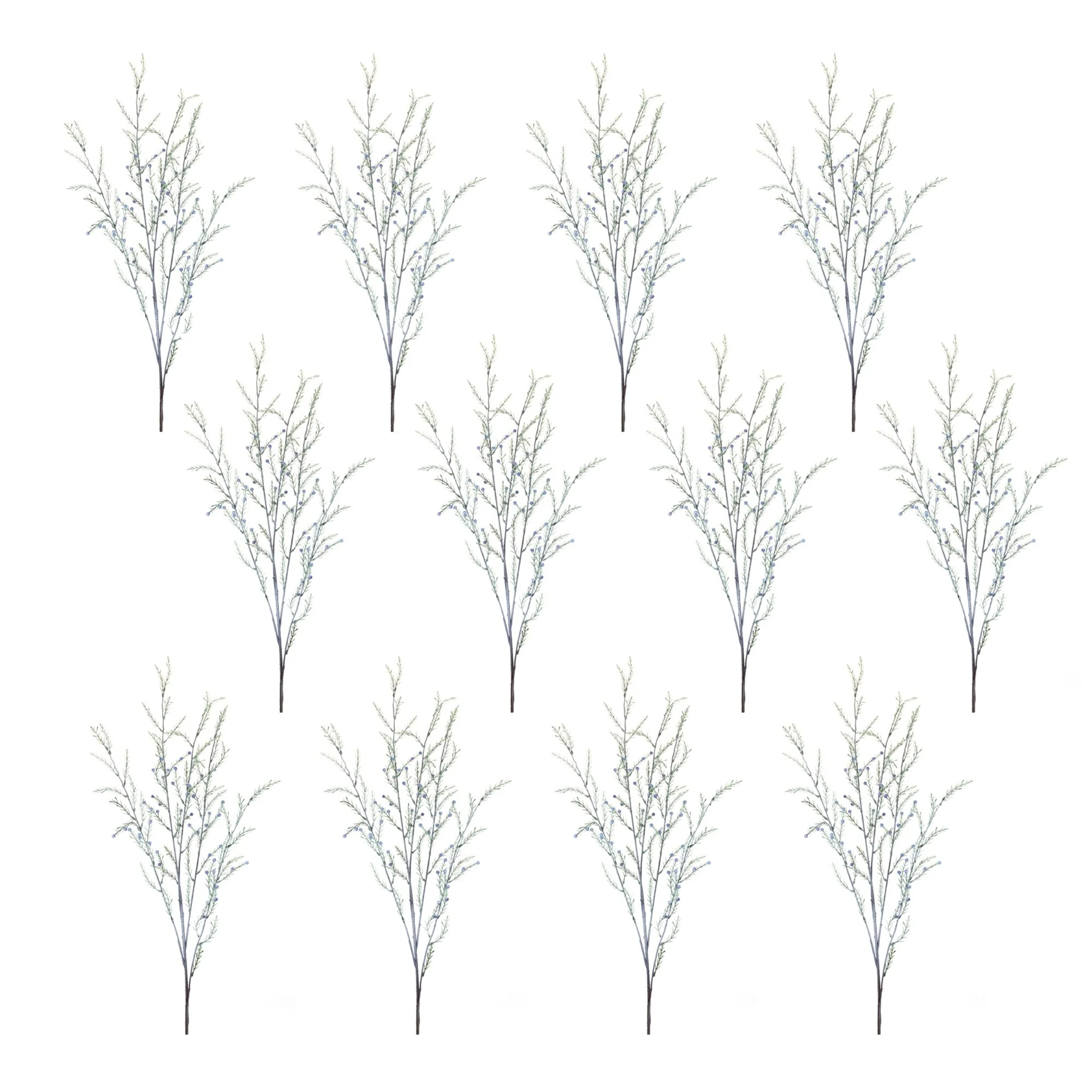 12 Piece Set Pine Artificial Christmas Branches 47