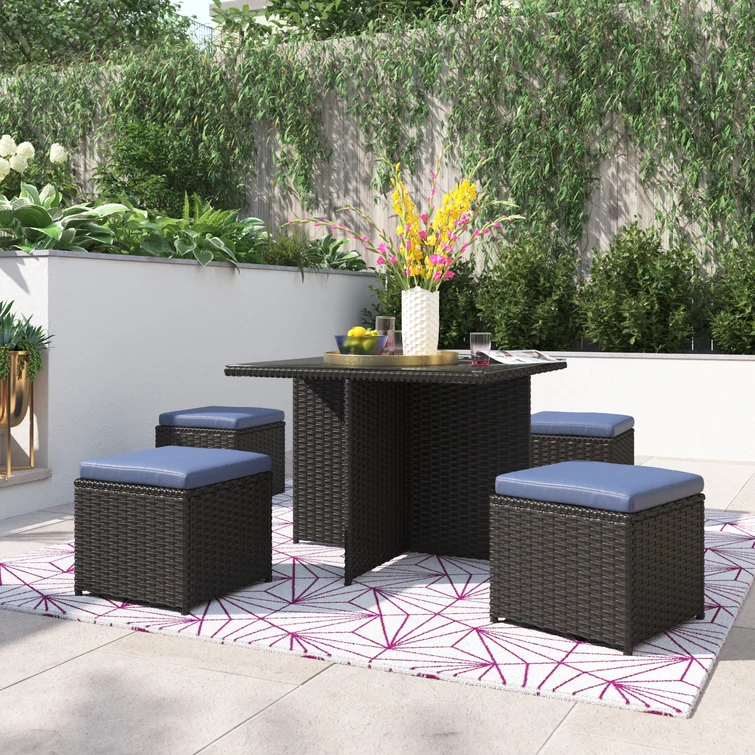 Outdoor Dining Set with Cushions