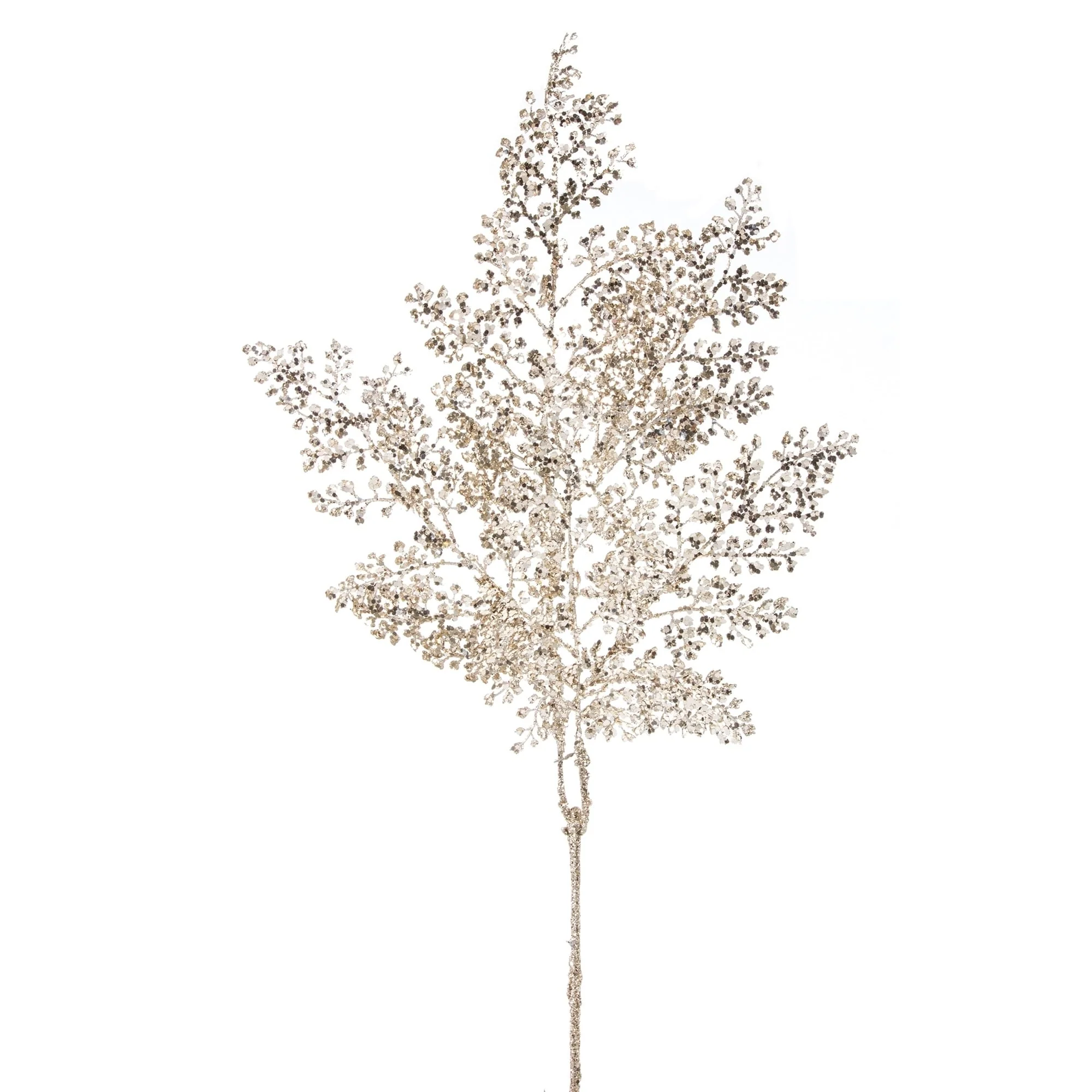 Set of 12 Silver Glitter Artificial Christmas Sprays 31