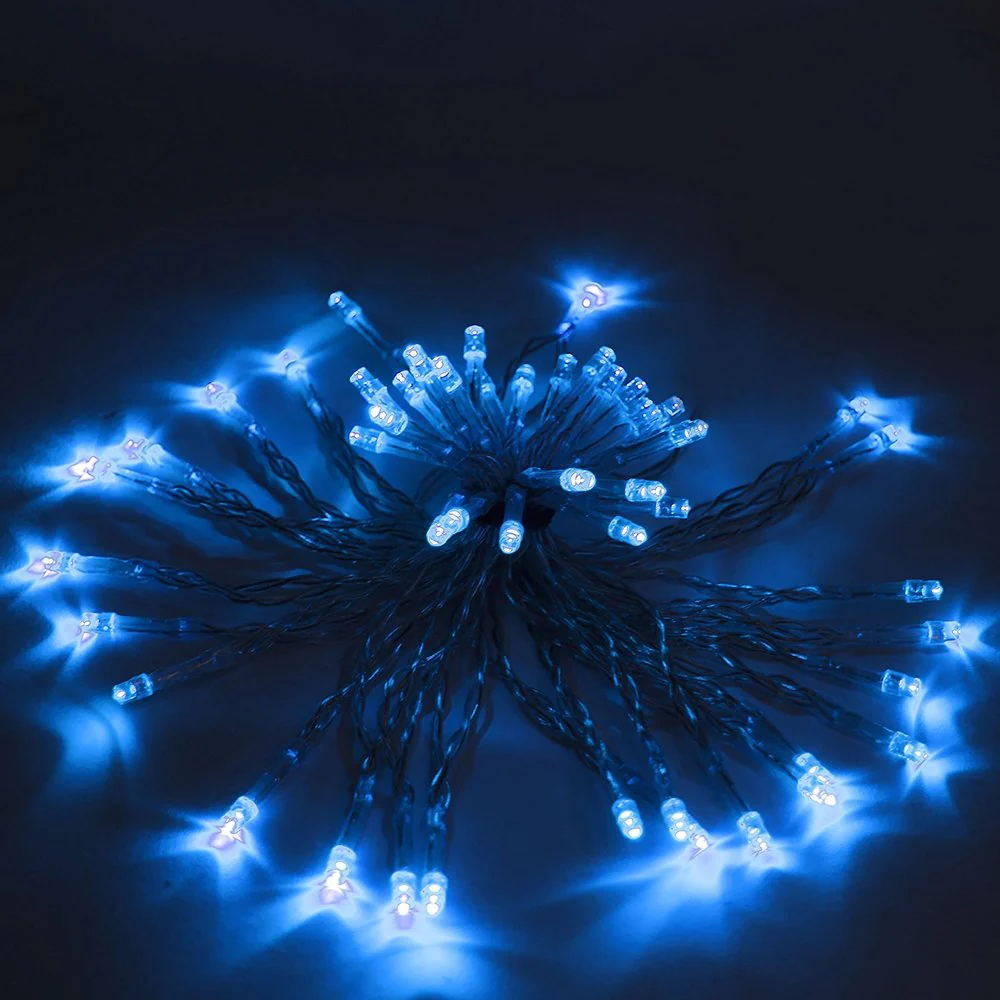 ALEKO 19.5 feet Solar White 50 LED Holiday String Lights Lot of 2