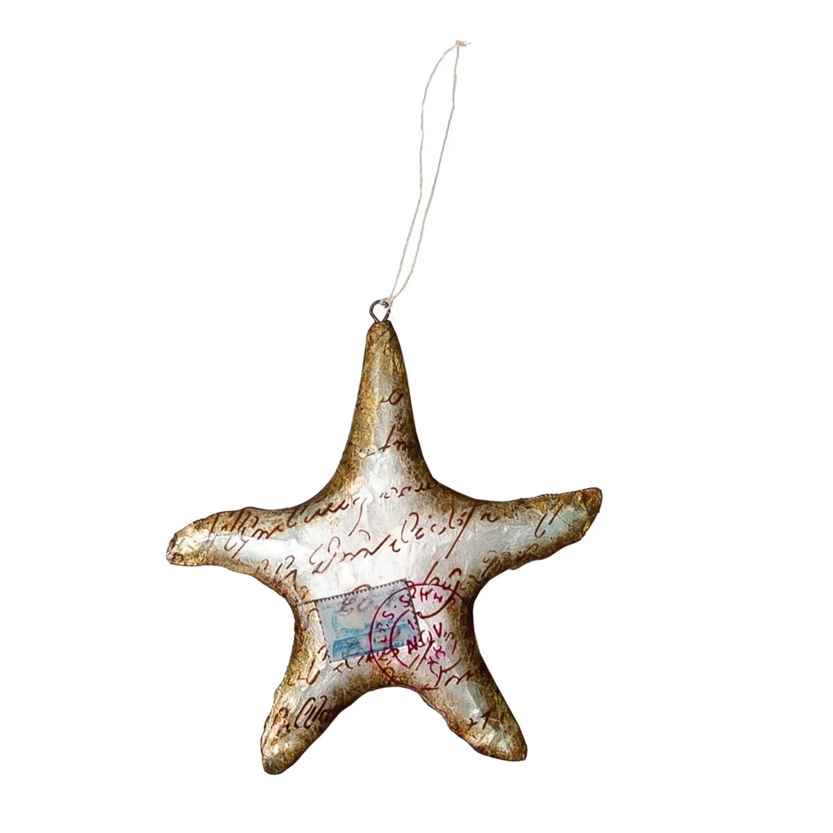 Postcard Beach Starfish Christmas Xmas Ornament