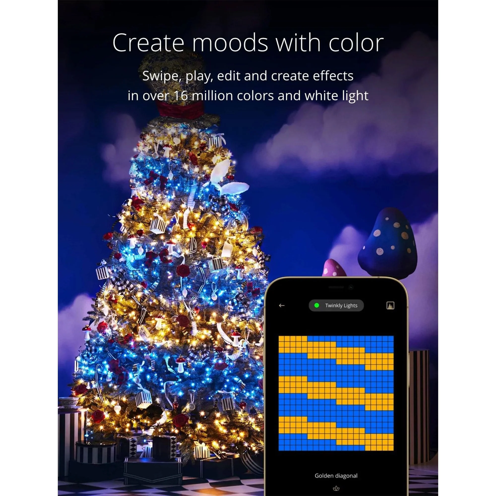 Twinkly Strings App-Controlled Smart LED Christmas Lights 400 RGB+White (2 Pack) - 2.59