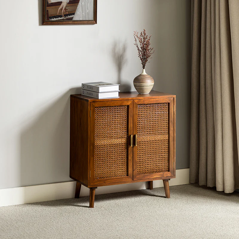 Chiusi 2-Door Cane Accent Cabinet