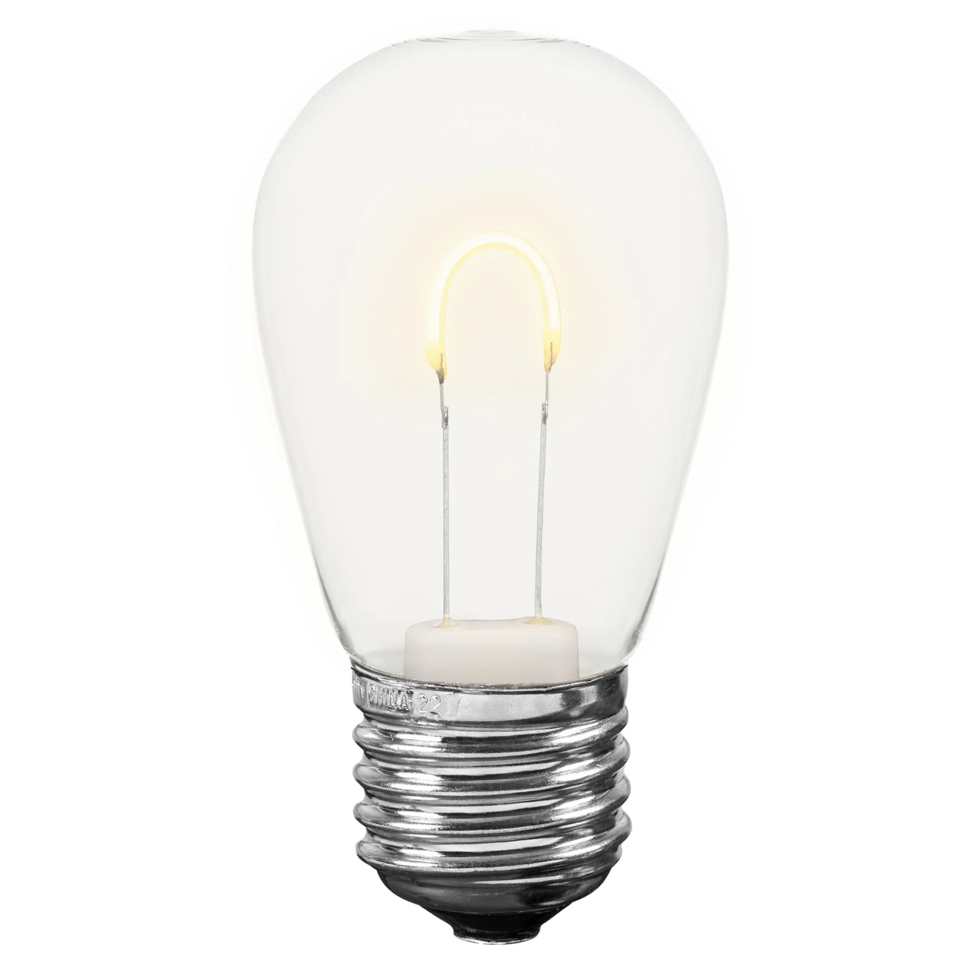 25 Pack LED S14 Outdoor Patio Edison Replacement Bulbs, Warm White, E26 Base