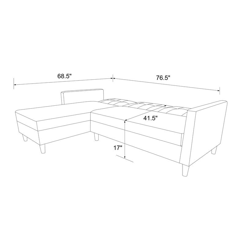 Kayden 84 Wide Reversible Sleeper Sofa & Chaise