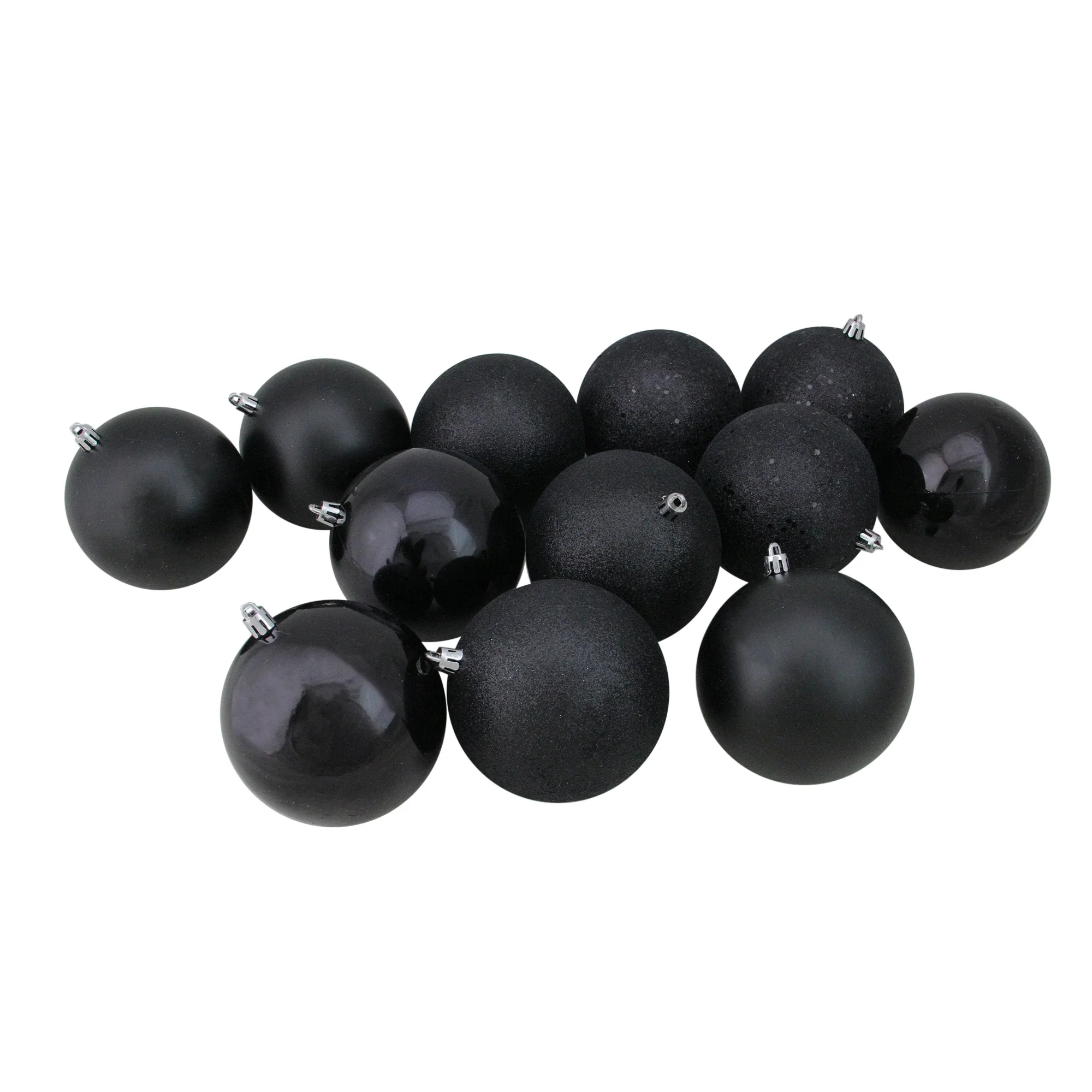 Shatterproof 4-Finish Christmas Ball Ornaments - 4