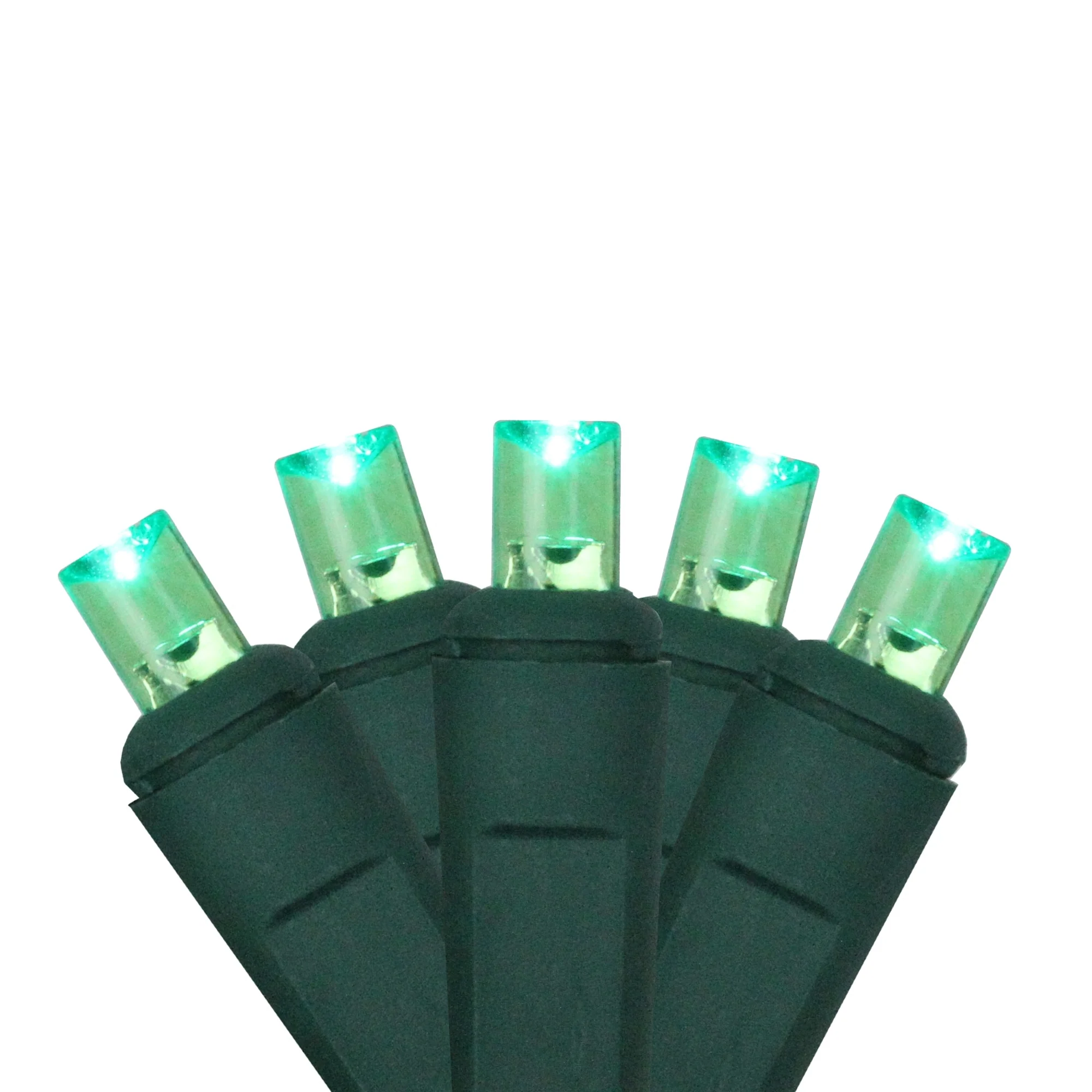2'x8' Green LED Tree Trunk Wrap Net Style Christmas Lights Brown Wire
