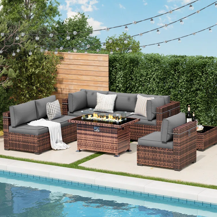 Ceilia 6 - Person Outdoor Seating Group with Cushions