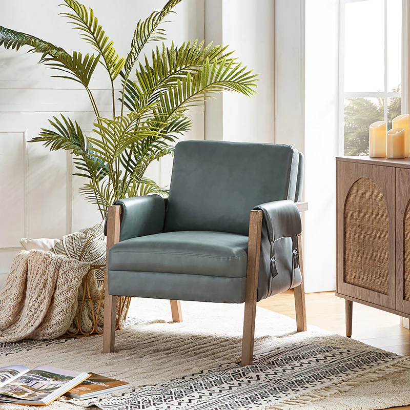 Kelly Vegan Leather Armchair
