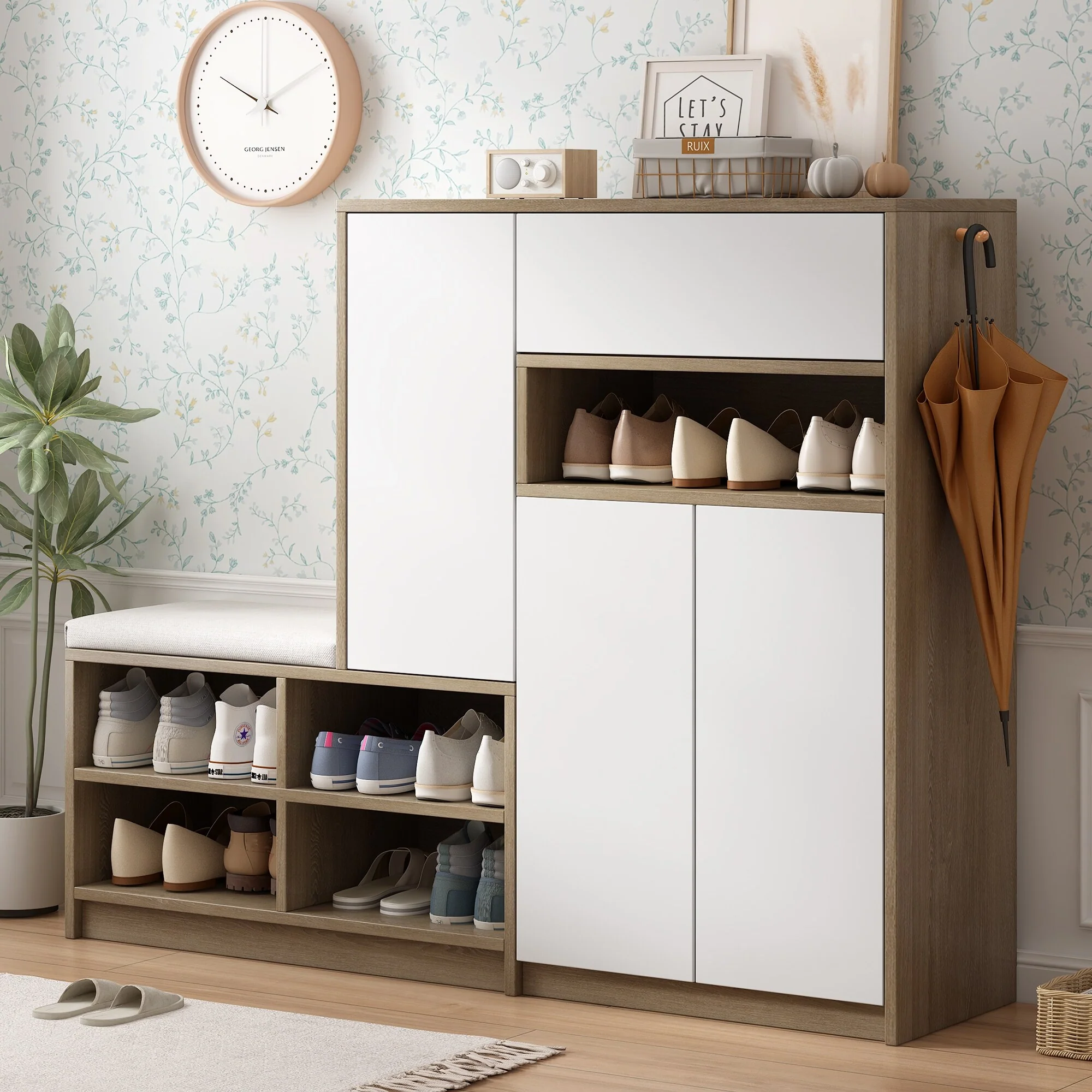 Shoe Storage Bench and Shoe Cabinets