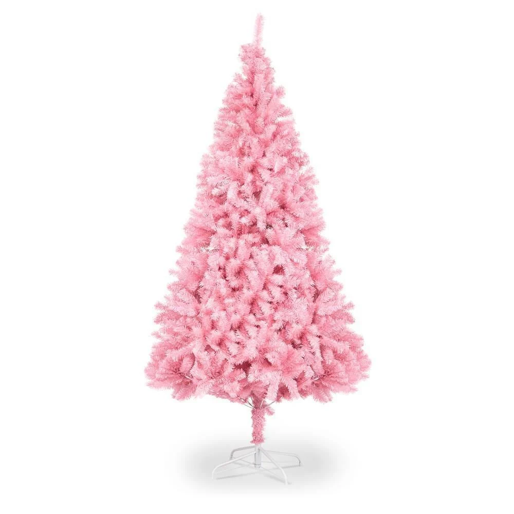 7 ft Pink Christmas Tree with Metal Stand