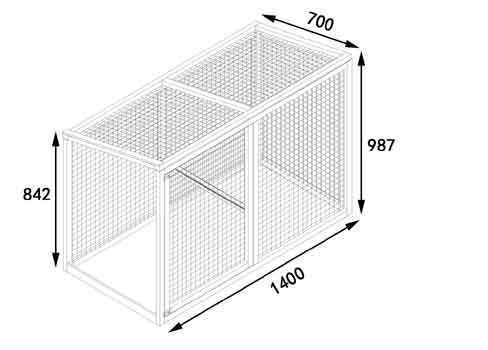 12.5FT Cottage XL Chicken Coop & Run