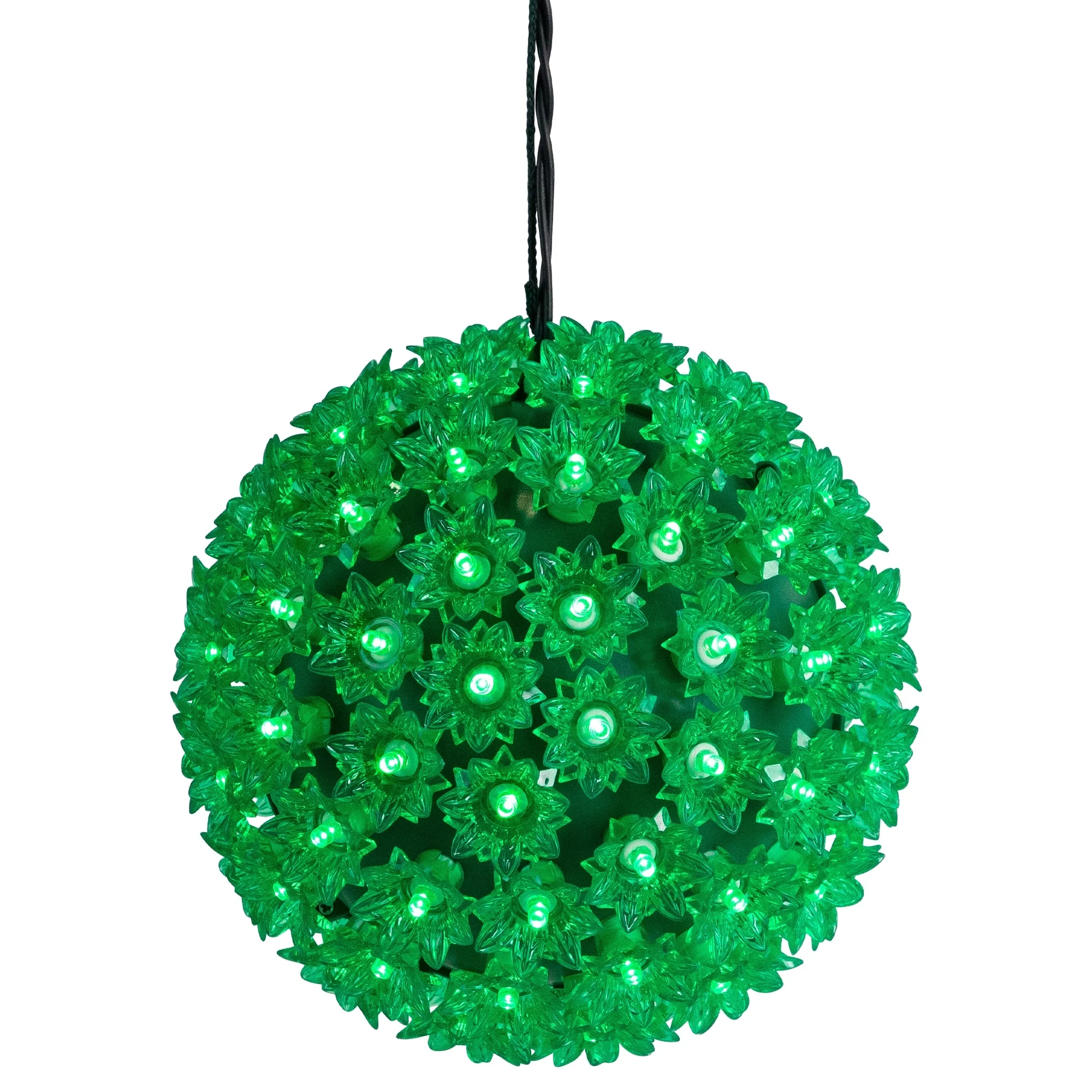 LED Lighted Starlight Sphere Outdoor Hanging Christmas Decoration- 7.5
