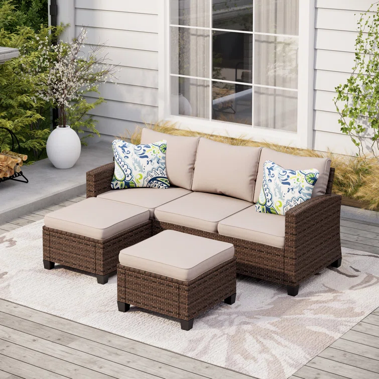 Tapasi 5 - Person Outdoor Seating Group with Cushions