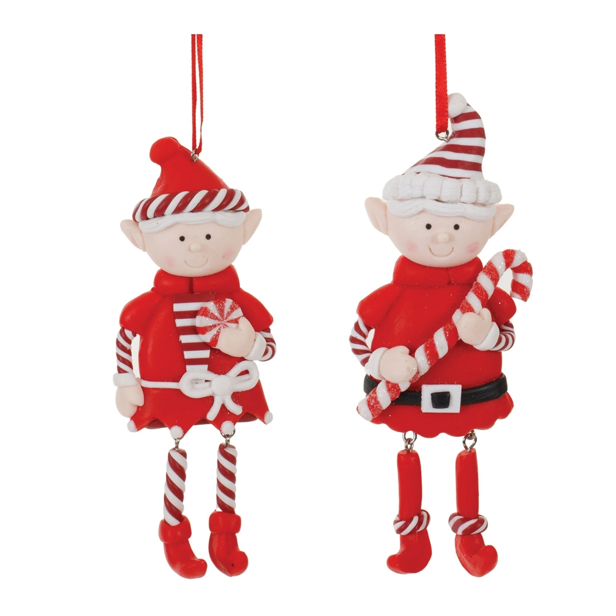 Clay Elf Christmas Ornament - 5.25