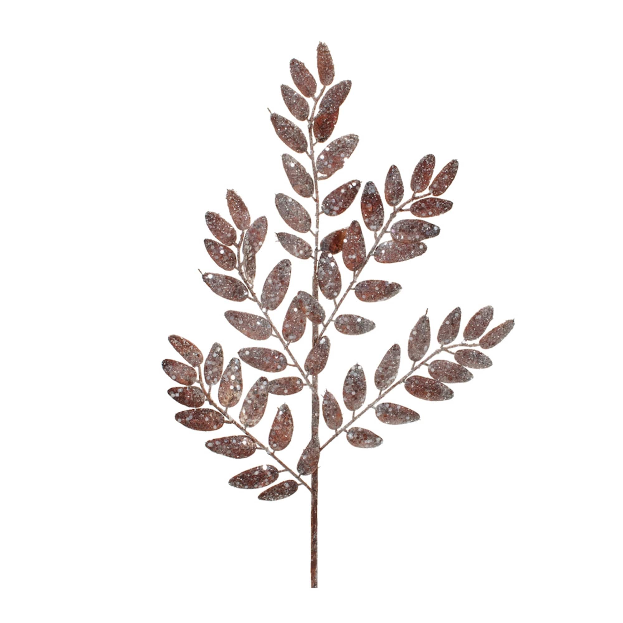 Glittered Leaf Artificial Christmas Sprays - 26.5