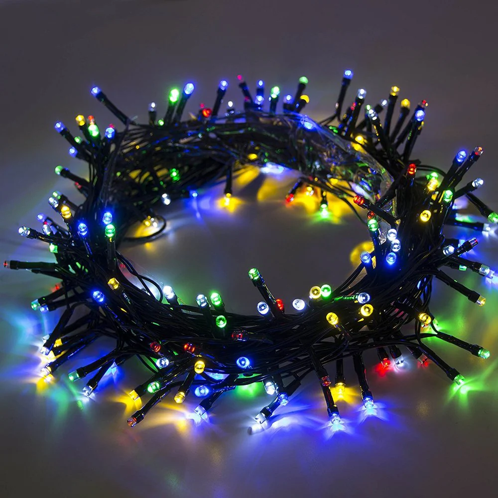 ALEKO 100 LED Multicolor Solar Powered 35-Foot Decorating String Light