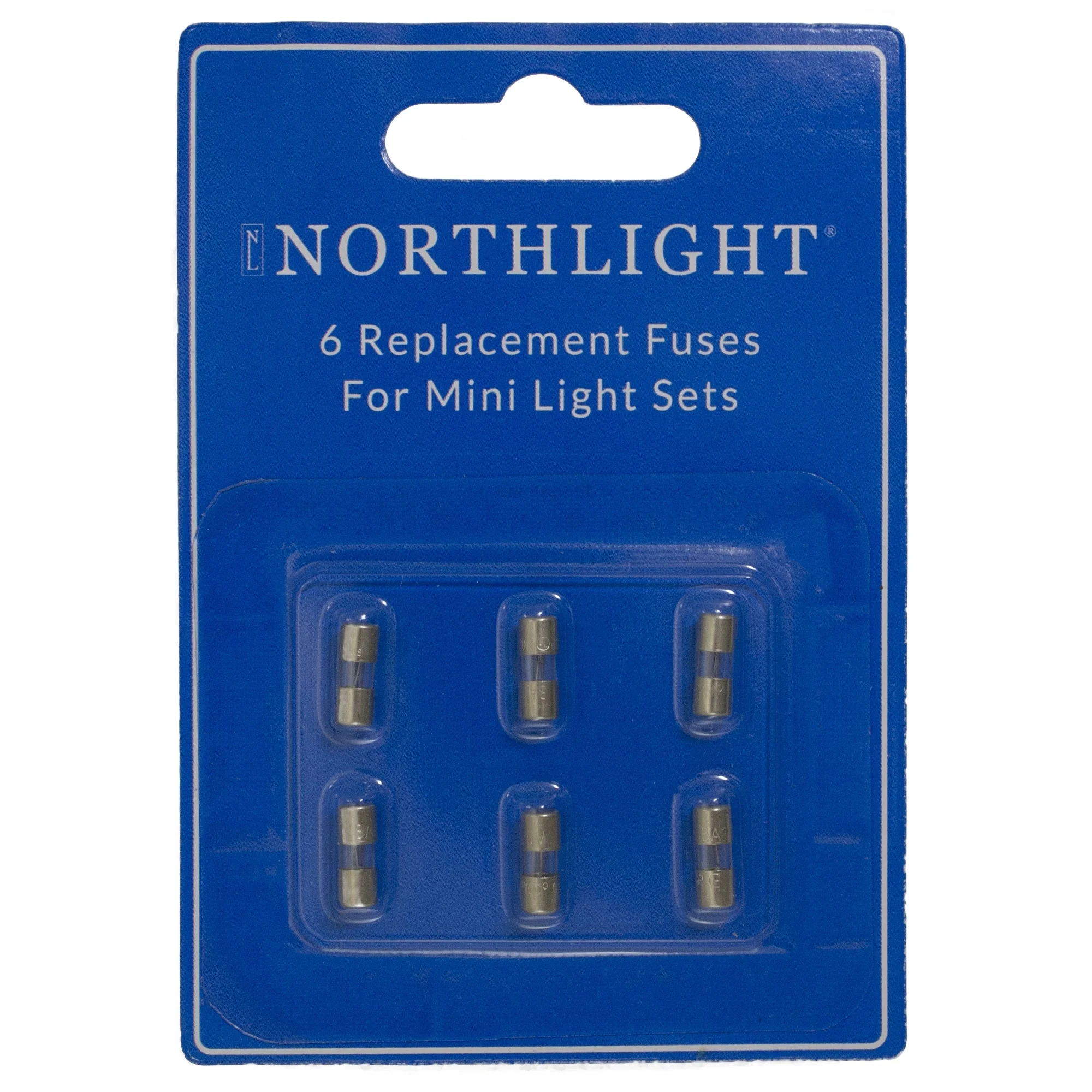 Pack of 6 Replacement Fuses for Mini Christmas Lights, 3 Amps