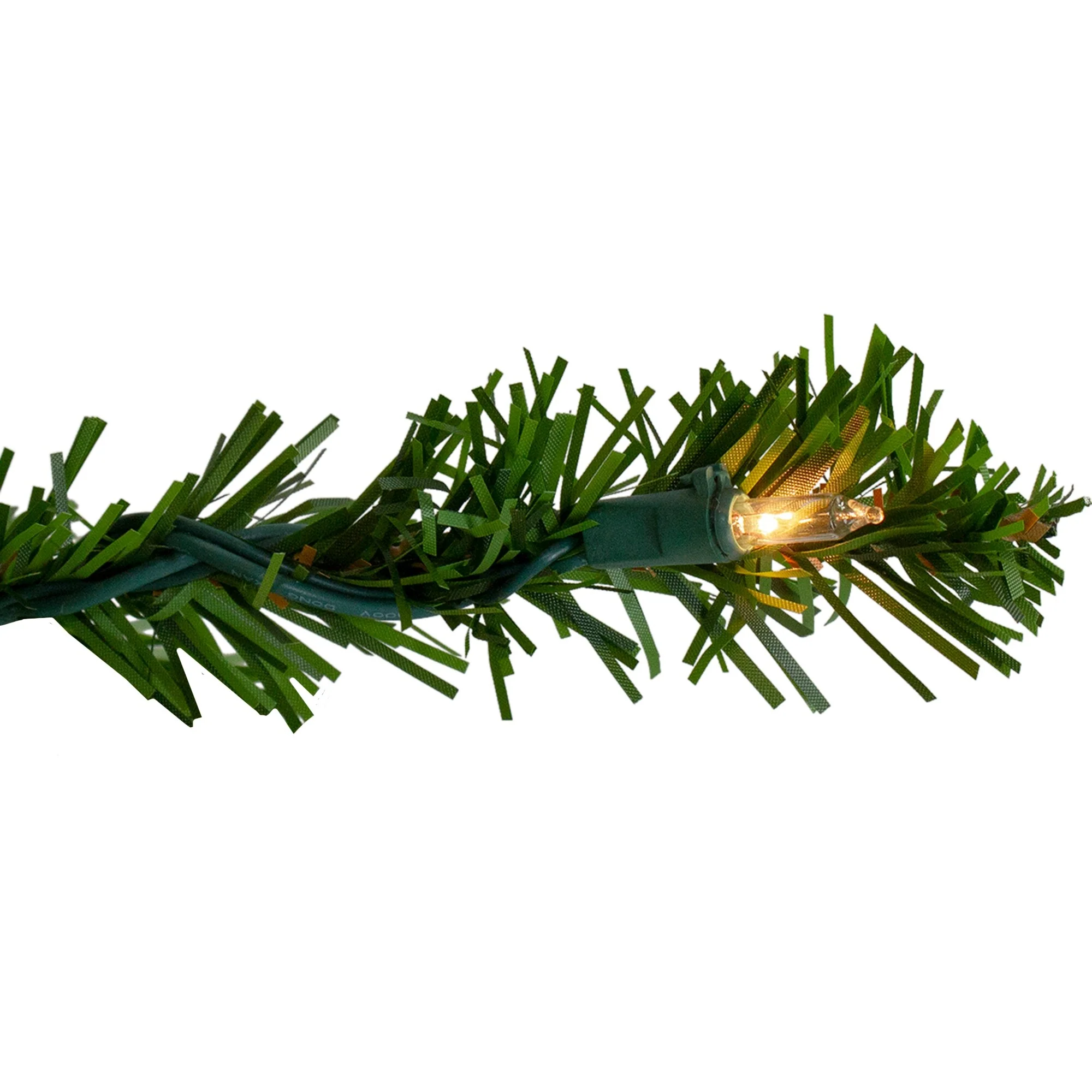 7.5' M Canadian Pine Artificial Christmas Wall Tree - Clear Light - 7.5 Foot