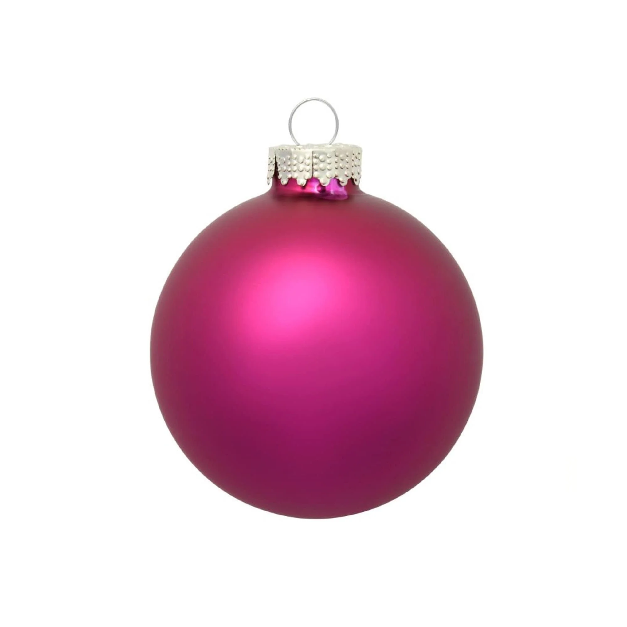 Matte Finish Glass Christmas Ball Ornaments 2.75