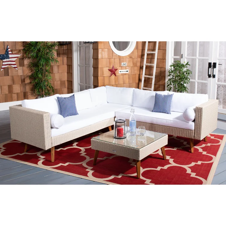 Chicago 6 - Person Outdoor Seating Group with Cushions