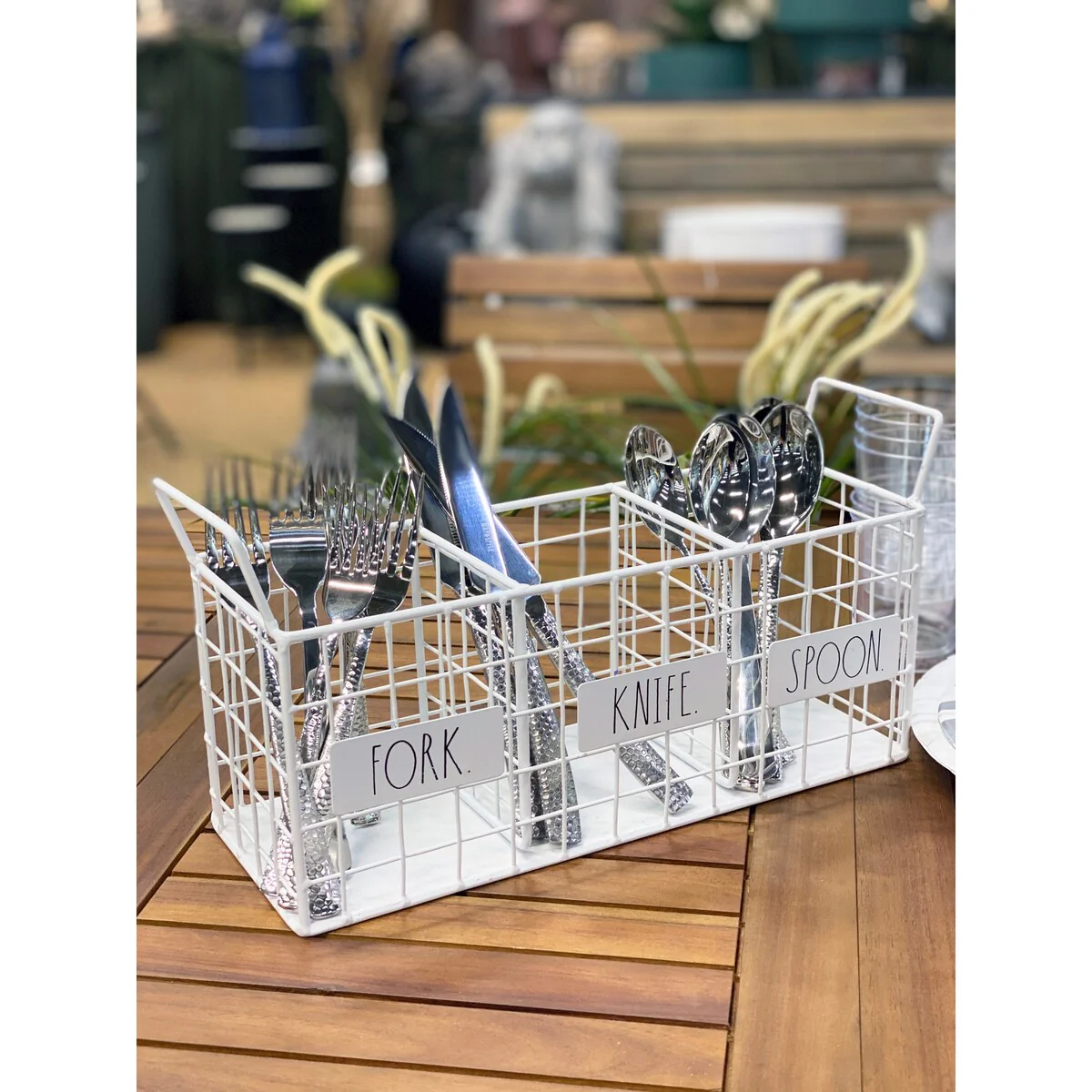 Rae Dunn 3 Section Utensil Holder