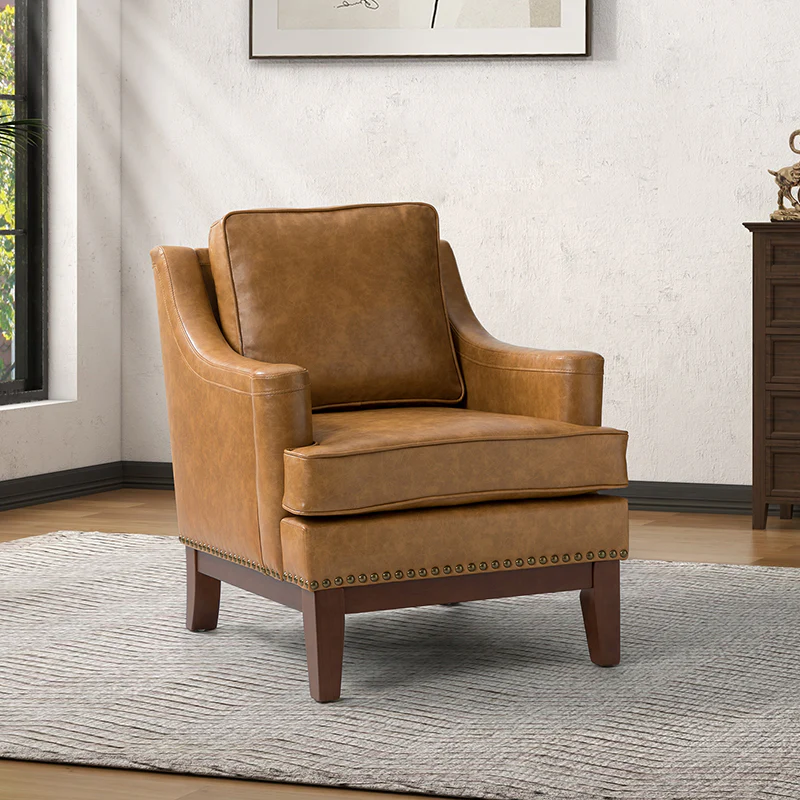 Christoph Vegan Leather Armchair