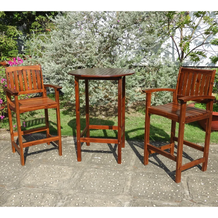 Enright 2 - Person Round Outdoor Dining Set