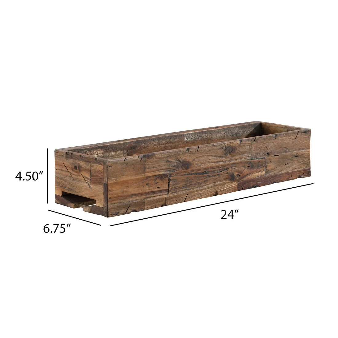24 Inch Floating Wine Shelf With Glass Holder